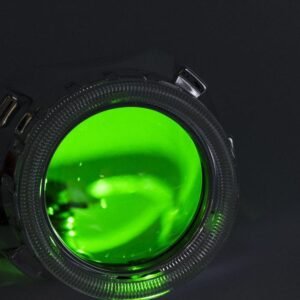 світлодіодне підсвічування лінз "devil eyes". Пружна світлодіодна стрічка на металевій основі. Влажівать всередину маски. Живлення 12V....@