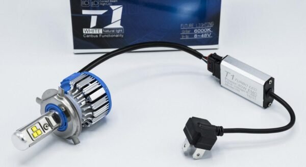 T1-H4 TURBOLED Hi-Low LED лампи головного світла // 1шт (Cooler)...@