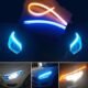 DRL з функцією бігучого повороту CARCRAFT (White + Yellow / к-кт 2x45cm)