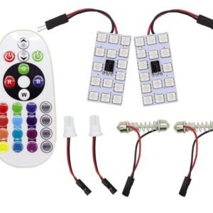 LED RGB Пульт в комплекті. Перехідники під різні патрони. Діоди: SMD 5050. Потужність: 2W. Яскравість: 180LM. Харчування DC 12V. Розмір плати: 43mm x ...@
