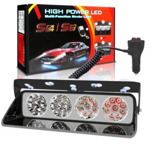 Стробоскоп під лобове, мигалка, Білий, Синій-Червоний в 1, 24LED