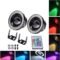 30W, 12V Розміри на фото RGB протитуманні фари 3 дюйми, +пульт, к-кт 2шт@